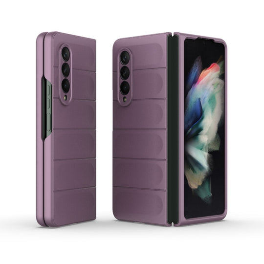 For Samsung Galaxy Z Fold3 5G Magic Shield Fold PC Shockproof Phone Case(Purple)
