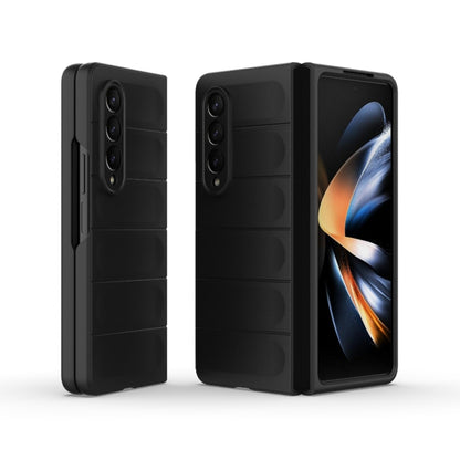 For Samsung Galaxy Z Fold4 5G Magic Shield Fold PC Shockproof Phone Case(Black) by buy2fix