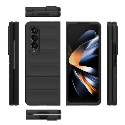 For Samsung Galaxy Z Fold4 5G Magic Shield Fold PC Shockproof Phone Case(Black) by buy2fix