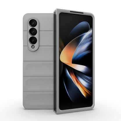 For Samsung Galaxy Z Fold4 5G Magic Shield Fold PC Shockproof Phone Case(Grey) by buy2fix