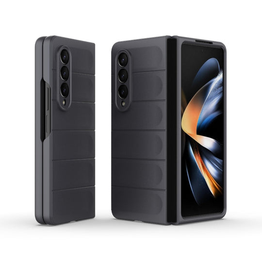 For Samsung Galaxy Z Fold4 5G Magic Shield Fold PC Shockproof Phone Case(Dark Grey)