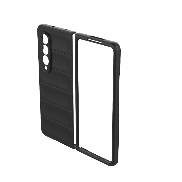 For Samsung Galaxy Z Fold4 5G Magic Shield Fold PC Shockproof Phone Case(Dark Grey) by buy2fix