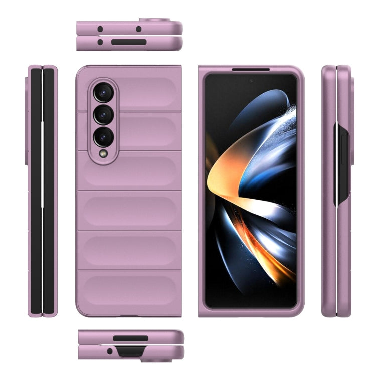 For Samsung Galaxy Z Fold4 5G Magic Shield Fold PC Shockproof Phone Case(Purple) by buy2fix
