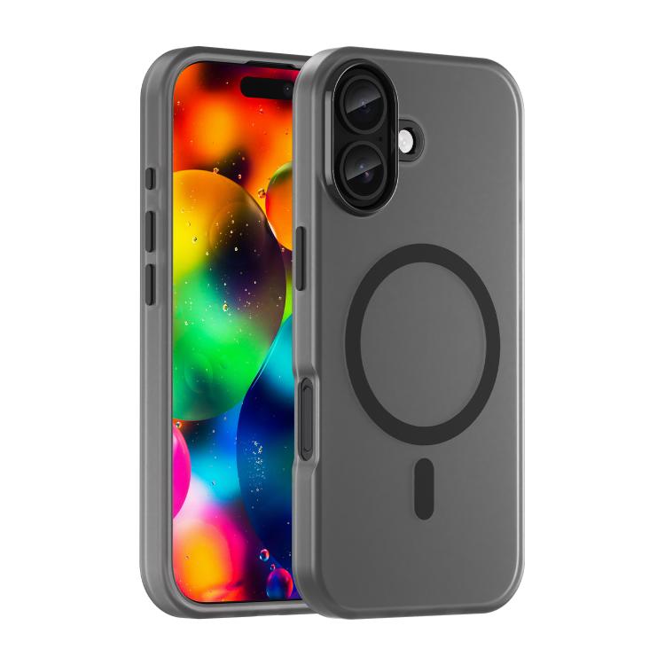 For iPhone 17 MagSafe Frosted Translucent TPU + PC Full Coverage Phone Case(Black) - iPhone 17 Cases by buy2fix | Online Shopping UK | buy2fix