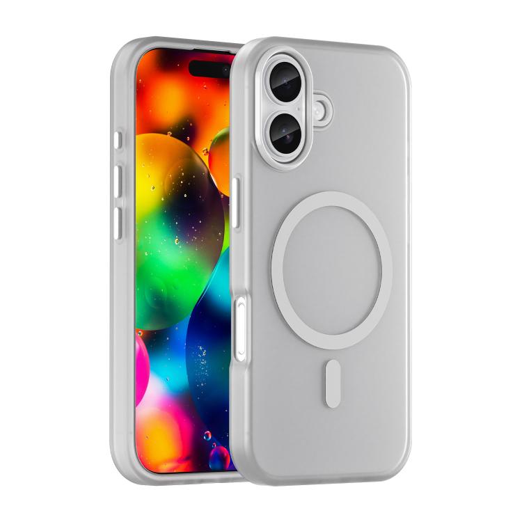 For iPhone 17 MagSafe Frosted Translucent TPU + PC Full Coverage Phone Case(White) - iPhone 17 Cases by buy2fix | Online Shopping UK | buy2fix
