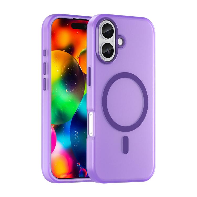 For iPhone 17 MagSafe Frosted Translucent TPU + PC Full Coverage Phone Case(Dark Purple) - iPhone 17 Cases by buy2fix | Online Shopping UK | buy2fix