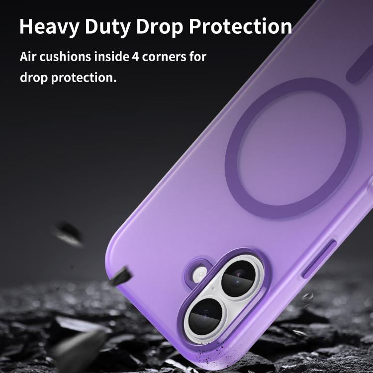 For iPhone 17 MagSafe Frosted Translucent TPU + PC Full Coverage Phone Case(Dark Purple) - iPhone 17 Cases by buy2fix | Online Shopping UK | buy2fix
