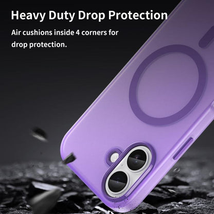 For iPhone 17 MagSafe Frosted Translucent TPU + PC Full Coverage Phone Case(Dark Purple) - iPhone 17 Cases by buy2fix | Online Shopping UK | buy2fix