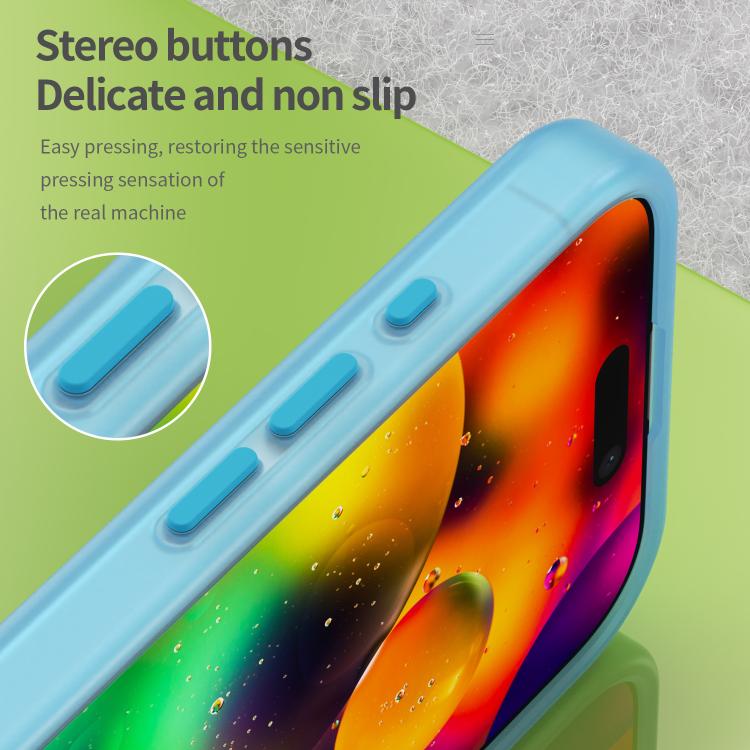 For iPhone 17 MagSafe Frosted Translucent TPU + PC Full Coverage Phone Case(Blue) - iPhone 17 Cases by buy2fix | Online Shopping UK | buy2fix