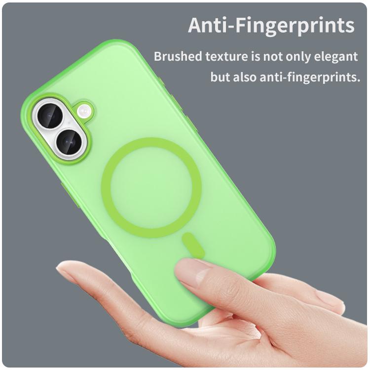 For iPhone 17 MagSafe Frosted Translucent TPU + PC Full Coverage Phone Case(Green) - iPhone 17 Cases by buy2fix | Online Shopping UK | buy2fix