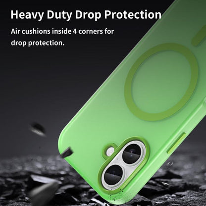 For iPhone 17 MagSafe Frosted Translucent TPU + PC Full Coverage Phone Case(Green) - iPhone 17 Cases by buy2fix | Online Shopping UK | buy2fix