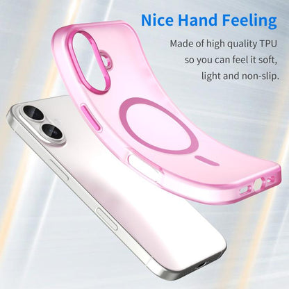 For iPhone 17 MagSafe Frosted Translucent TPU + PC Full Coverage Phone Case(Pink) - iPhone 17 Cases by buy2fix | Online Shopping UK | buy2fix