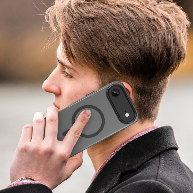 For iPhone Air MagSafe Frosted Translucent TPU + PC Full Coverage Phone Case(Black) - iPhone Air Cases by buy2fix | Online Shopping UK | buy2fix