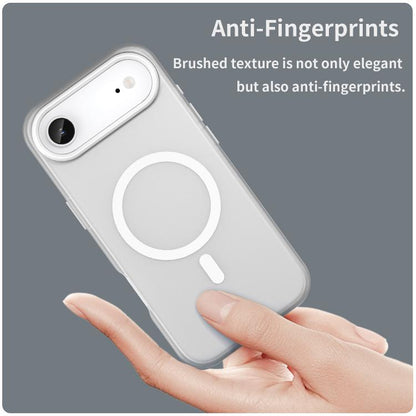 For iPhone Air MagSafe Frosted Translucent TPU + PC Full Coverage Phone Case(White) - iPhone Air Cases by buy2fix | Online Shopping UK | buy2fix
