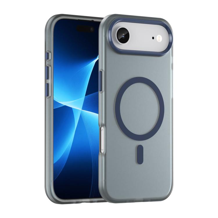 For iPhone Air MagSafe Frosted Translucent TPU + PC Full Coverage Phone Case(Dark Blue) - iPhone Air Cases by buy2fix | Online Shopping UK | buy2fix
