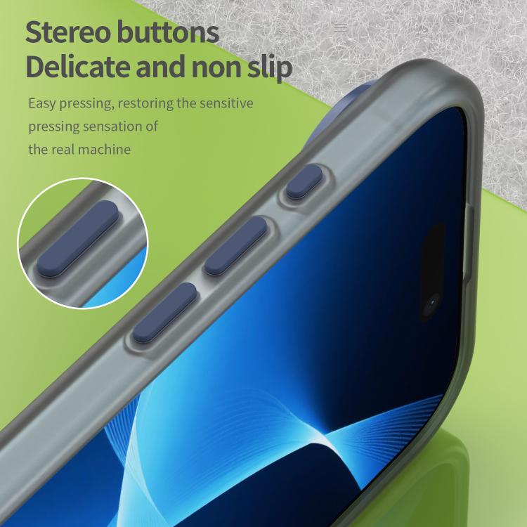 For iPhone Air MagSafe Frosted Translucent TPU + PC Full Coverage Phone Case(Dark Blue) - iPhone Air Cases by buy2fix | Online Shopping UK | buy2fix