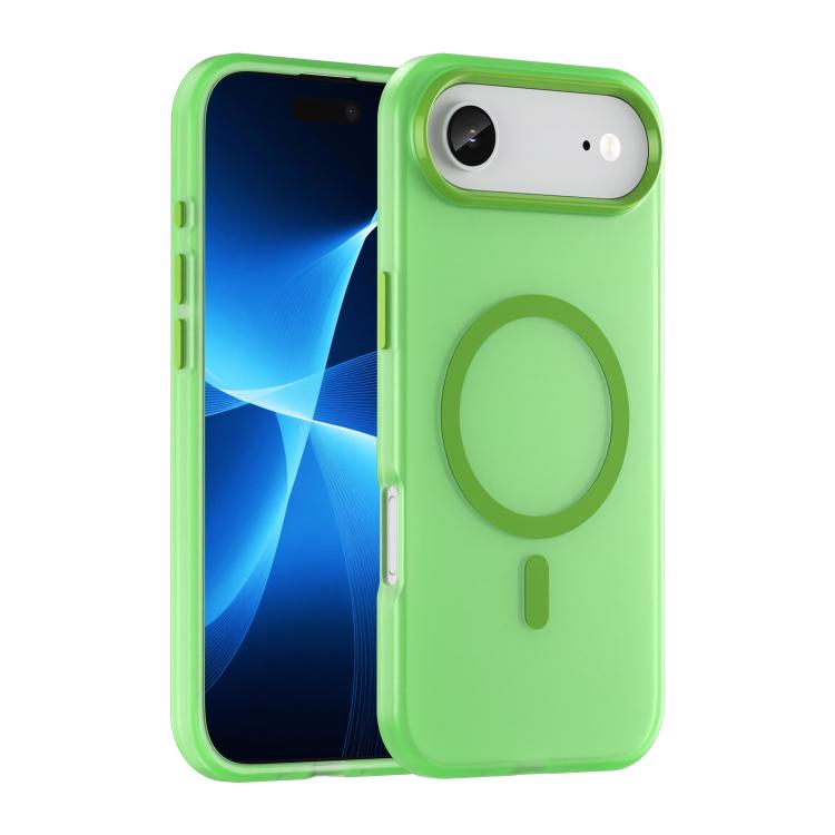 For iPhone Air MagSafe Frosted Translucent TPU + PC Full Coverage Phone Case(Green) - iPhone Air Cases by buy2fix | Online Shopping UK | buy2fix