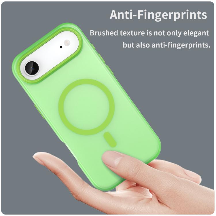 For iPhone Air MagSafe Frosted Translucent TPU + PC Full Coverage Phone Case(Green) - iPhone Air Cases by buy2fix | Online Shopping UK | buy2fix