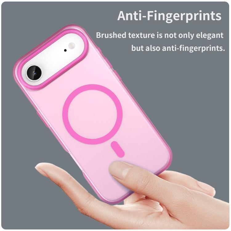 For iPhone Air MagSafe Frosted Translucent TPU + PC Full Coverage Phone Case(Pink) - iPhone Air Cases by buy2fix | Online Shopping UK | buy2fix
