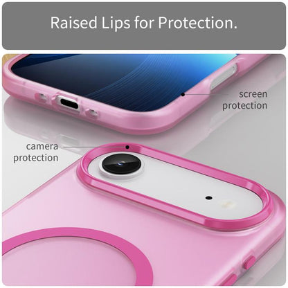 For iPhone Air MagSafe Frosted Translucent TPU + PC Full Coverage Phone Case(Pink) - iPhone Air Cases by buy2fix | Online Shopping UK | buy2fix