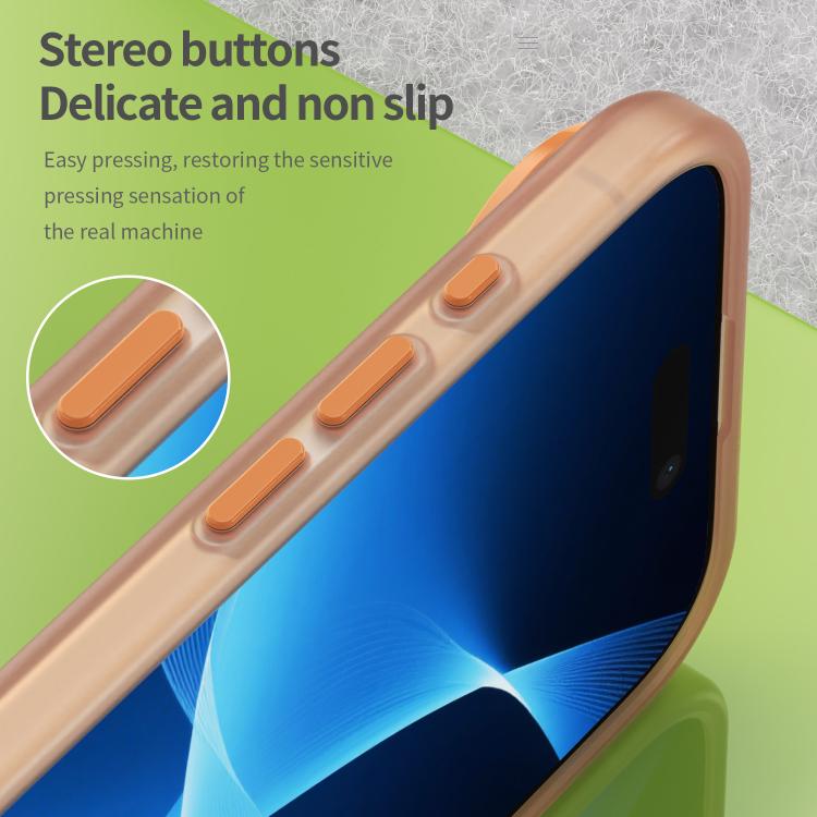 For iPhone Air MagSafe Frosted Translucent TPU + PC Full Coverage Phone Case(Orange) - iPhone Air Cases by buy2fix | Online Shopping UK | buy2fix