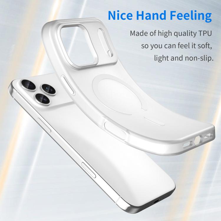 For iPhone 17 Pro Max MagSafe Frosted Translucent TPU + PC Full Coverage Phone Case(White) - iPhone 17 Pro Max Cases by buy2fix | Online Shopping UK | buy2fix