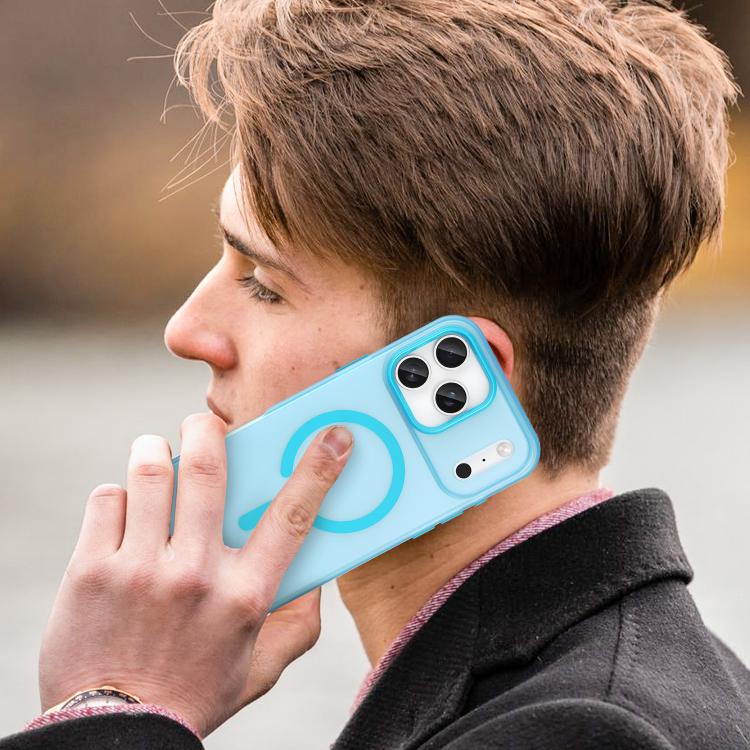 For iPhone 17 Pro Max MagSafe Frosted Translucent TPU + PC Full Coverage Phone Case(Blue) - iPhone 17 Pro Max Cases by buy2fix | Online Shopping UK | buy2fix