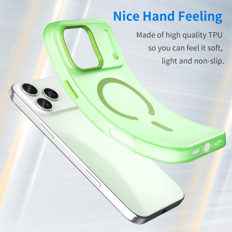 For iPhone 17 Pro Max MagSafe Frosted Translucent TPU + PC Full Coverage Phone Case(Green) - iPhone 17 Pro Max Cases by buy2fix | Online Shopping UK | buy2fix