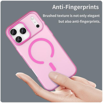 For iPhone 17 Pro Max MagSafe Frosted Translucent TPU + PC Full Coverage Phone Case(Pink) - iPhone 17 Pro Max Cases by buy2fix | Online Shopping UK | buy2fix