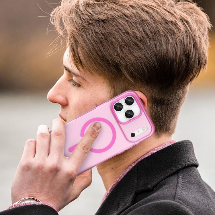For iPhone 17 Pro Max MagSafe Frosted Translucent TPU + PC Full Coverage Phone Case(Pink) - iPhone 17 Pro Max Cases by buy2fix | Online Shopping UK | buy2fix