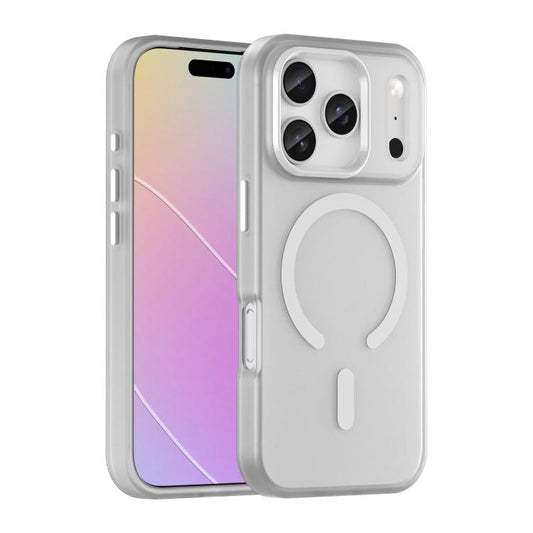 For iPhone 17 Pro MagSafe Frosted Translucent TPU + PC Full Coverage Phone Case(White) - iPhone 17 Pro Cases by buy2fix | Online Shopping UK | buy2fix
