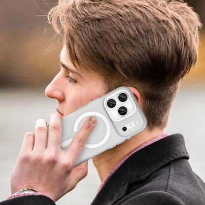 For iPhone 17 Pro MagSafe Frosted Translucent TPU + PC Full Coverage Phone Case(White) - iPhone 17 Pro Cases by buy2fix | Online Shopping UK | buy2fix