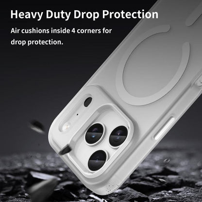 For iPhone 17 Pro MagSafe Frosted Translucent TPU + PC Full Coverage Phone Case(White) - iPhone 17 Pro Cases by buy2fix | Online Shopping UK | buy2fix