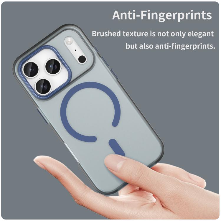 For iPhone 17 Pro MagSafe Frosted Translucent TPU + PC Full Coverage Phone Case(Dark Blue) - iPhone 17 Pro Cases by buy2fix | Online Shopping UK | buy2fix
