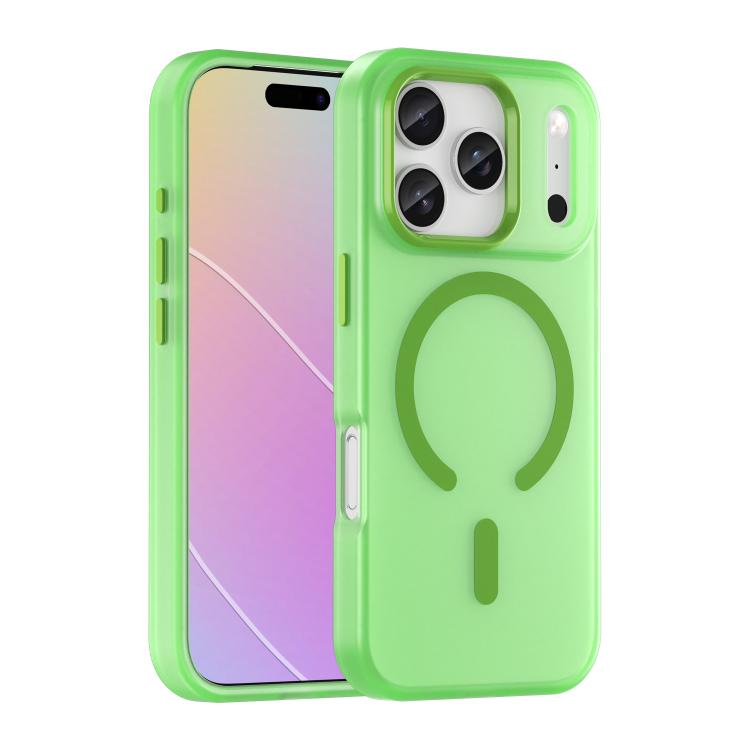 For iPhone 17 Pro MagSafe Frosted Translucent TPU + PC Full Coverage Phone Case(Green) - iPhone 17 Pro Cases by buy2fix | Online Shopping UK | buy2fix