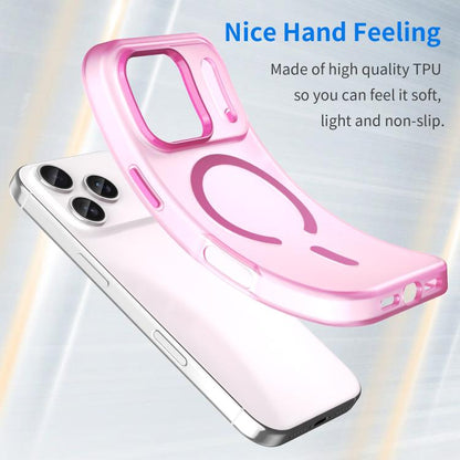 For iPhone 17 Pro MagSafe Frosted Translucent TPU + PC Full Coverage Phone Case(Pink) - iPhone 17 Pro Cases by buy2fix | Online Shopping UK | buy2fix