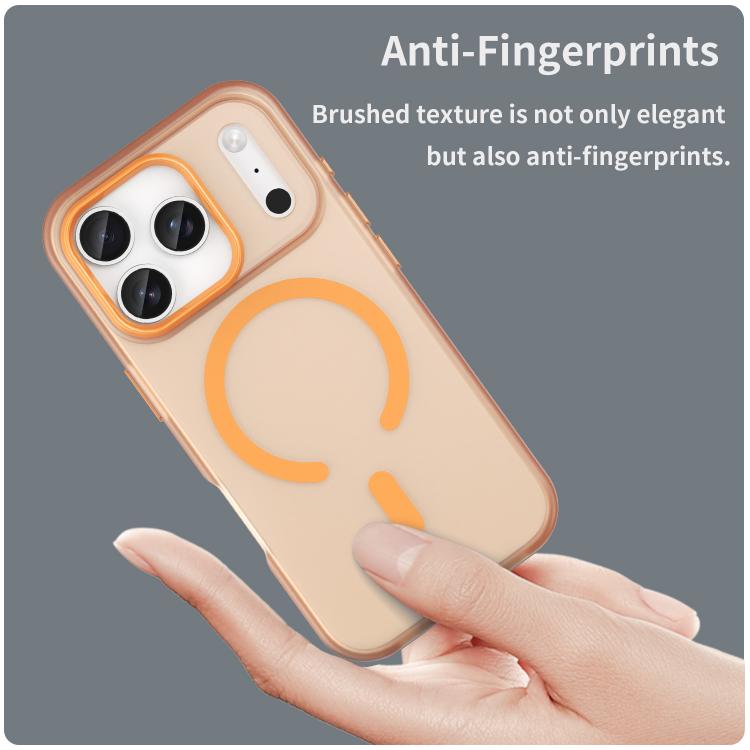 For iPhone 17 Pro MagSafe Frosted Translucent TPU + PC Full Coverage Phone Case(Orange) - iPhone 17 Pro Cases by buy2fix | Online Shopping UK | buy2fix