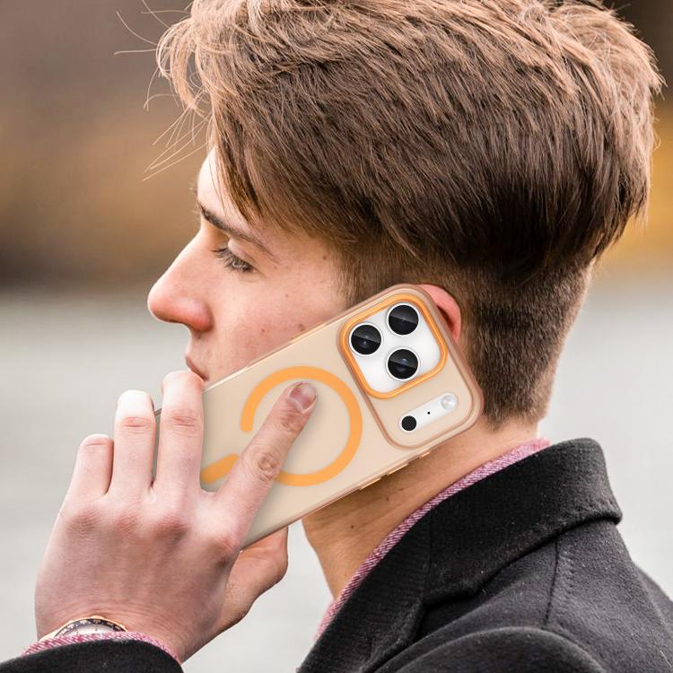 For iPhone 17 Pro MagSafe Frosted Translucent TPU + PC Full Coverage Phone Case(Orange) - iPhone 17 Pro Cases by buy2fix | Online Shopping UK | buy2fix