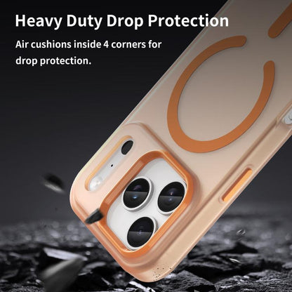 For iPhone 17 Pro MagSafe Frosted Translucent TPU + PC Full Coverage Phone Case(Orange) - iPhone 17 Pro Cases by buy2fix | Online Shopping UK | buy2fix