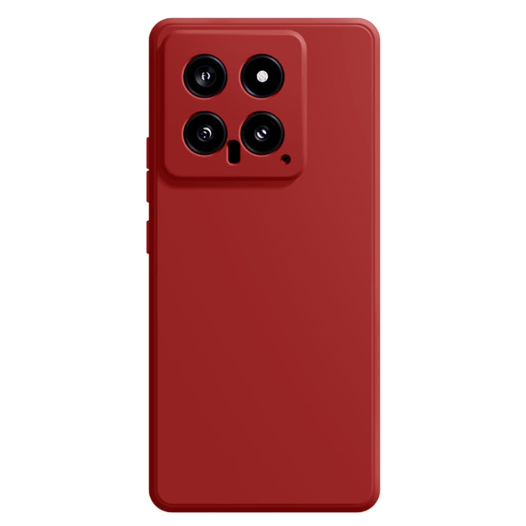 For Xiaomi 14 Imitation Liquid Silicone Phone Case(Dark Red) - Xiaomi Cases by buy2fix | Online Shopping UK | buy2fix