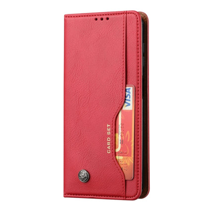 For Samsung Galaxy S25 5G Knead Skin Texture Flip Leather Phone Case(Red) by buy2fix