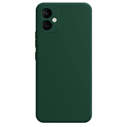 For Samsung Galaxy A05 Imitation Liquid Silicone Phone Case(Dark Green) by buy2fix