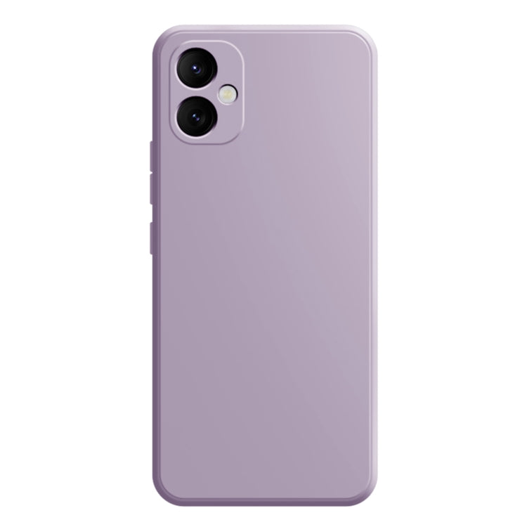 For Samsung Galaxy A05 Imitation Liquid Silicone Phone Case(Light Purple) by buy2fix