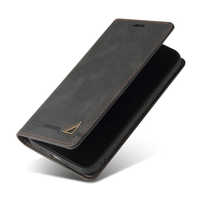 For OPPO A58 4G Skin Feel Anti-theft Brush Horizontal Flip Leather Case with Holder(Black) by buy2fix