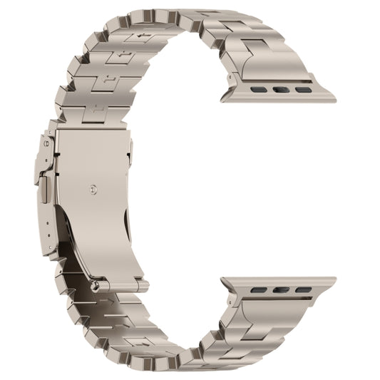 For Apple Watch Series 9 45mm Butterfly Type Titanium Steel Watch Band(Titanium) by buy2fix