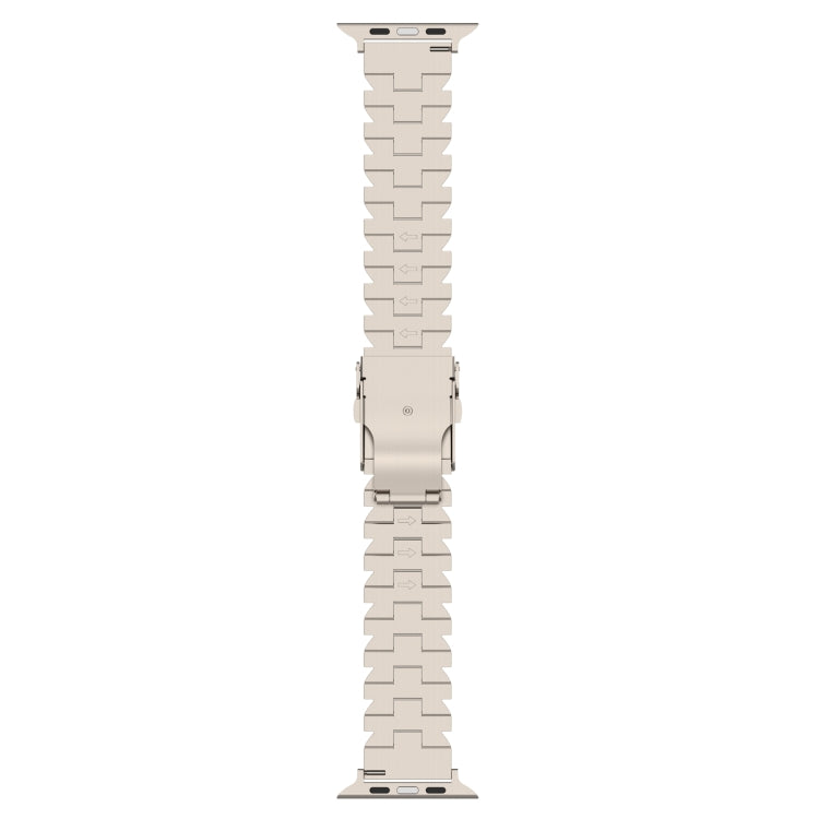For Apple Watch Series 9 41mm Butterfly Type Titanium Steel Watch Band(Black) by buy2fix