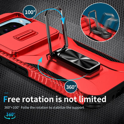 For Google Pixel 10 / 10 Pro / 9 / 9 Pro Sliding Camshield Holder Phone Case(Red) - Google Cases by buy2fix | Online Shopping UK | buy2fix