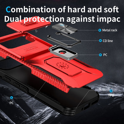 For Google Pixel 10 / 10 Pro / 9 / 9 Pro Sliding Camshield Holder Phone Case(Red) - Google Cases by buy2fix | Online Shopping UK | buy2fix
