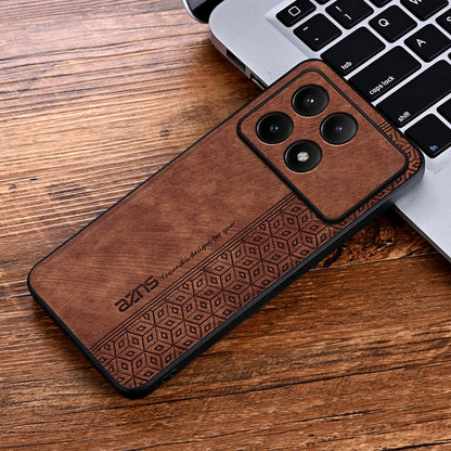 For Xiaomi Redmi K70 AZNS 3D Embossed Skin Feel Phone Case(Brown) - Xiaomi Cases by AZNS | Online Shopping UK | buy2fix