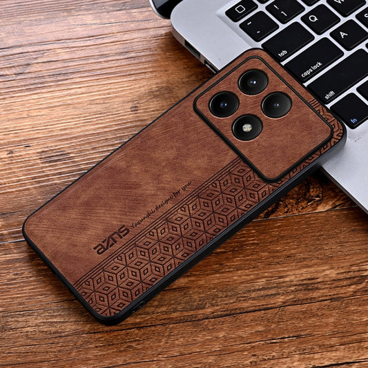 For Xiaomi Redmi K70 Pro AZNS 3D Embossed Skin Feel Phone Case(Brown) - Xiaomi Cases by AZNS | Online Shopping UK | buy2fix